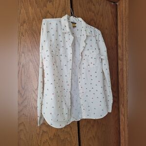 Eddie Bauer moisture wicking women's button-down shirt